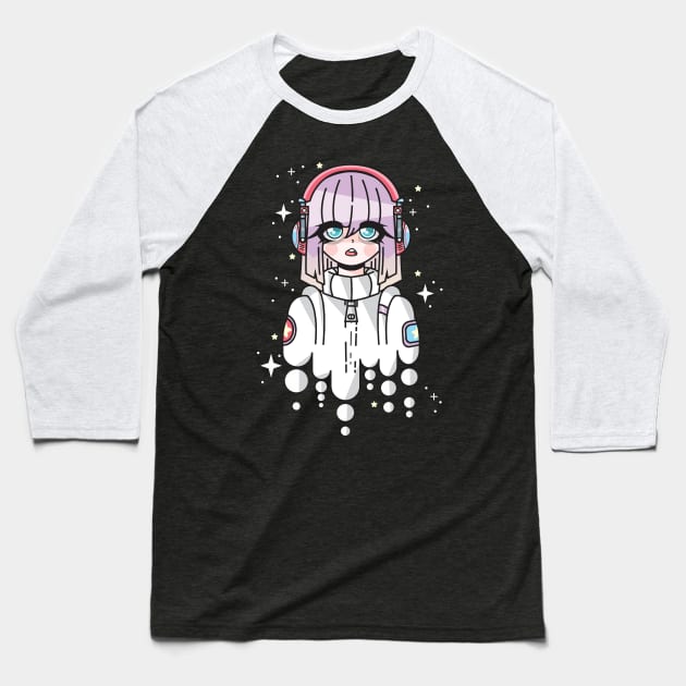 Space Yuri Baseball T-Shirt by Alien cat